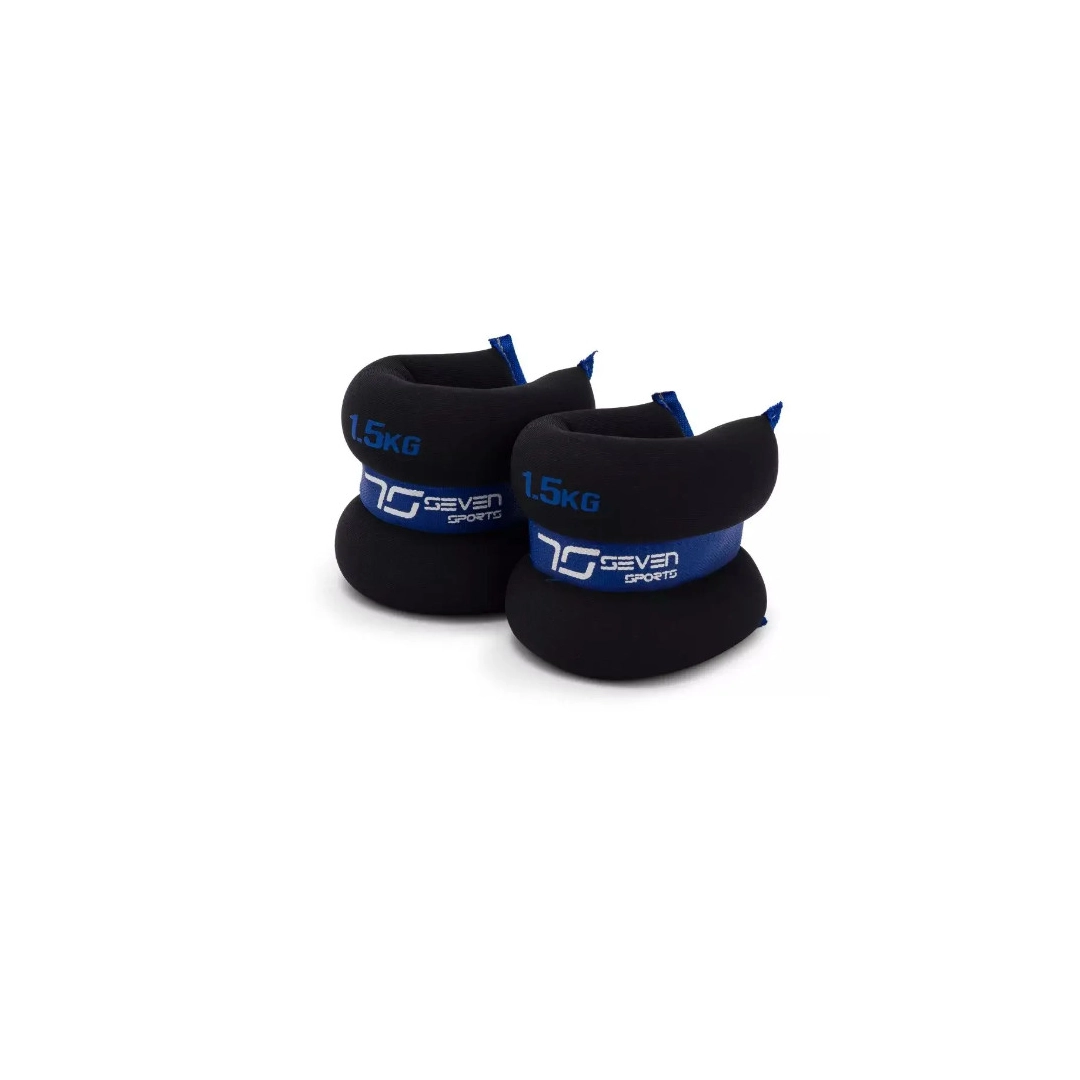 Обтяжувачі-манжети для ніг і рук 7SPORTS Wrist/Ankle Weights ( 2х1,5кг.) ON-3 Black/Blue (пара)