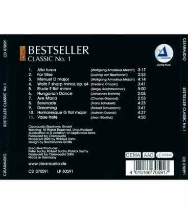 Тестовий CD-диск Clearaudio Bestseller Classic I (CD070591)