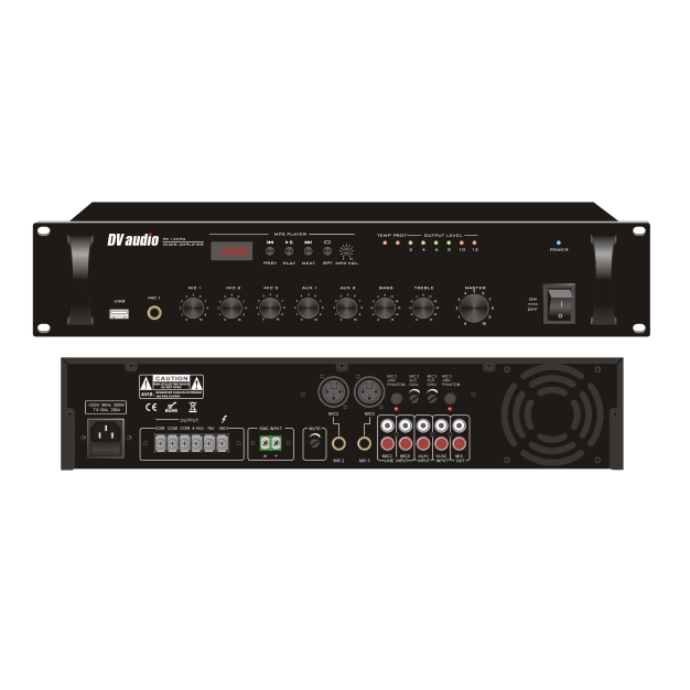 Трансляційний мікшер-підсилювач DV audio PA-120PU