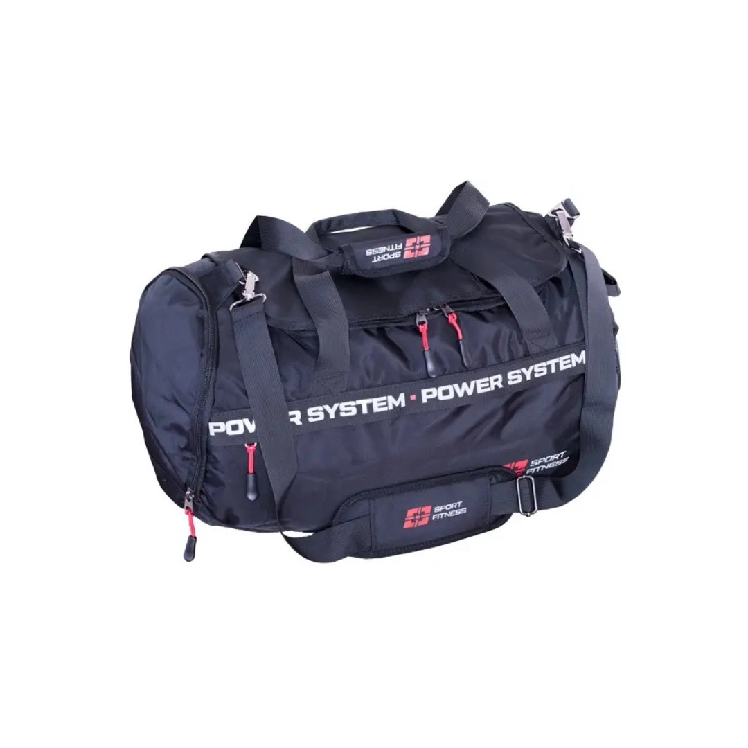 Спортивна сумка Power System PS-7012 Gym Bag-Dynamic (38л.) Black/Red