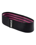 Fabric elastic band for fitness Power System PS-4091 Booty Band LVL 1 Black/Pink (d_64 cm. 18-23 kg.)