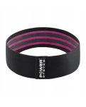 Fabric elastic band for fitness Power System PS-4091 Booty Band LVL 1 Black/Pink (d_64 cm. 18-23 kg.)