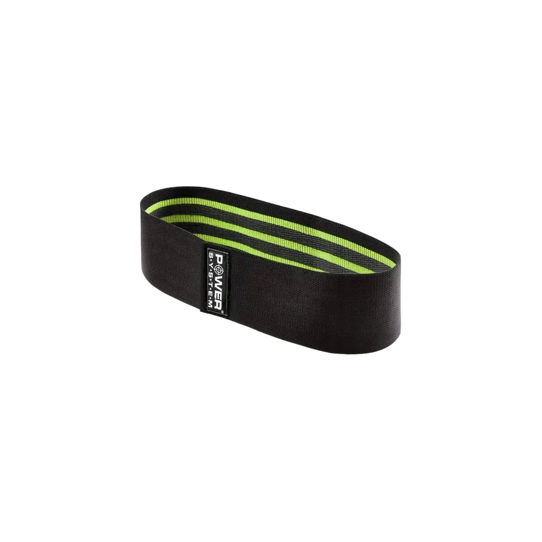 Тканева гумка для фітнесу Power System PS-4092 Booty Band LVL 2 Black/Green (d_80 см. 12-16кг.)