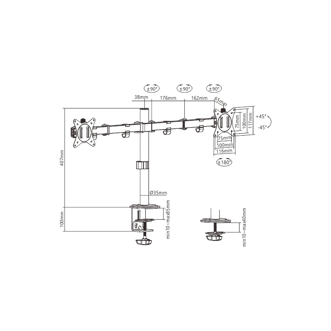 Кронштейн Brateck LDT66-C024