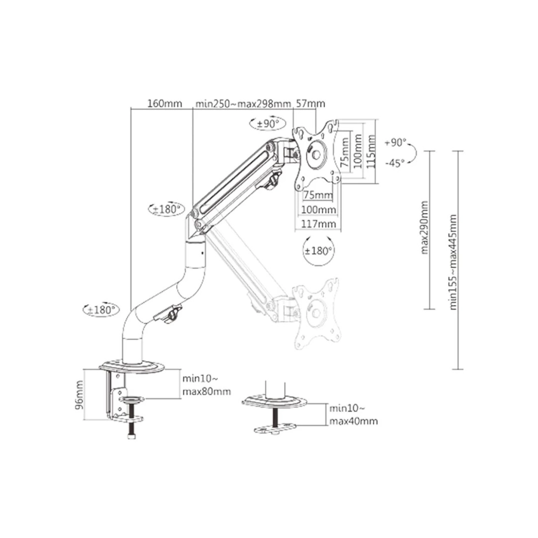 Кронштейн Brateck LDT71-C012N