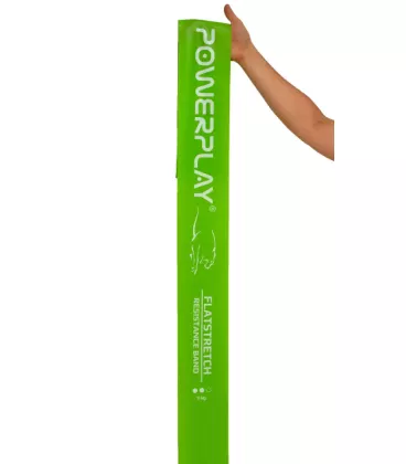 Стрічка-еспандер для фітнесу та реабілітації PowerPlay 4112 0.5мм MediBand Medium Зелена (9кг)