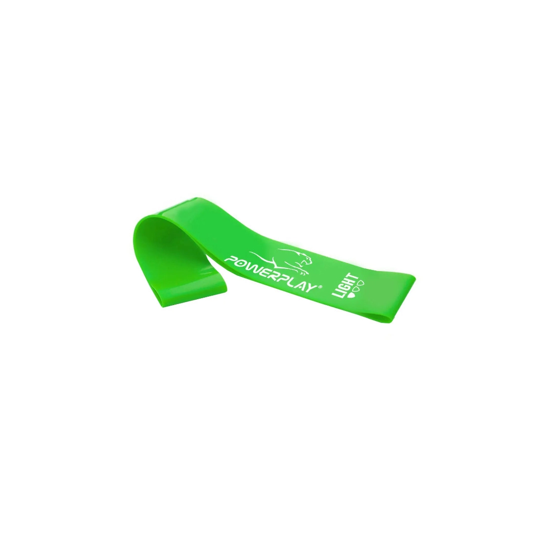 Резинка для фитнеса PowerPlay 4114 Mini Power Band 0.8мм. Light Зеленая (5.5 кг)