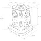 Мережевий фільтр Logan WSB6-2