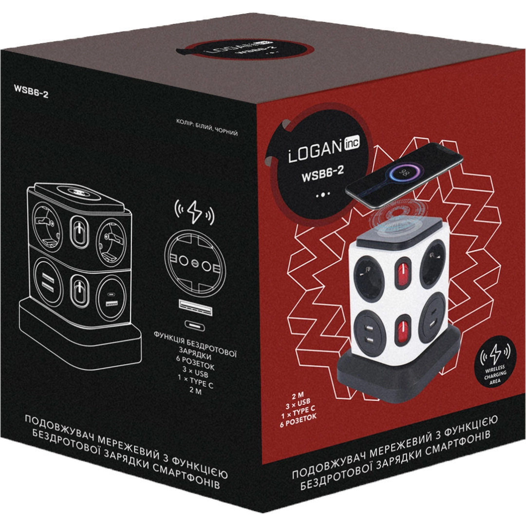 Мережевий фільтр Logan WSB6-2 Мережевий фільтр Logan WSB6-2