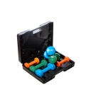 A set of dumbbells in a case of 12 kg. PowerPlay 4118 Fitness Dumbells (2pcs.*1kg. 2pcs.*2kg. 2pcs.*3kg.)