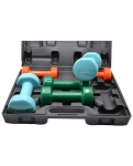 A set of dumbbells in a case of 12 kg. PowerPlay 4118 Fitness Dumbells (2pcs.*1kg. 2pcs.*2kg. 2pcs.*3kg.)