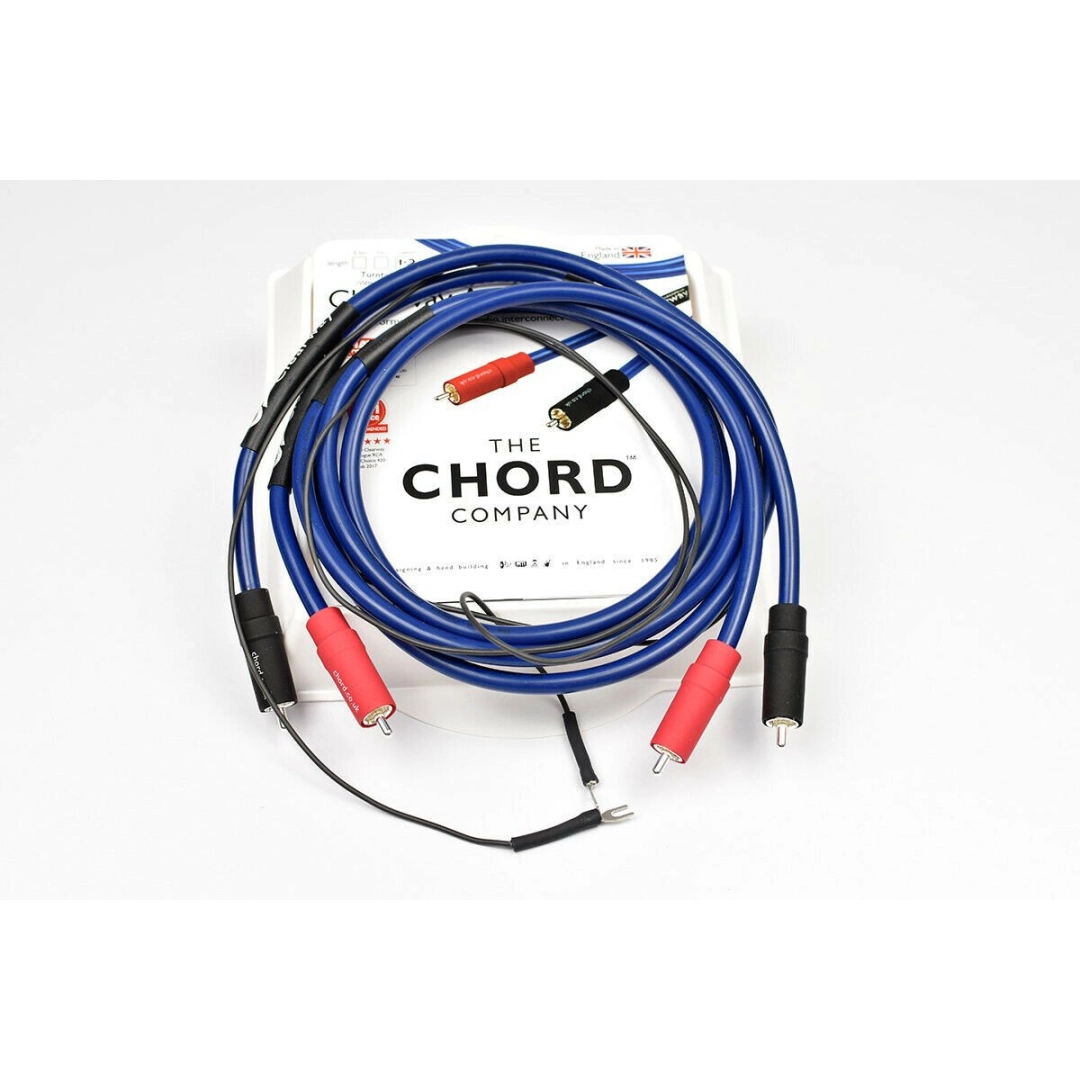 Кабель Chord ClearwayX 2RCA to 2RCA Turntable (with fly lead) 3.2m, аналоговий міжблоковий Кабель Chord ClearwayX 2RCA to 2RCA Turntable (with fly lead) 3.2m, аналоговий міжблоковий