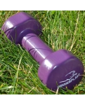 Гантели виниловые PowerPlay 4125 Achilles 2*2.5 кг. Фиолетовые (пара – 2шт.)