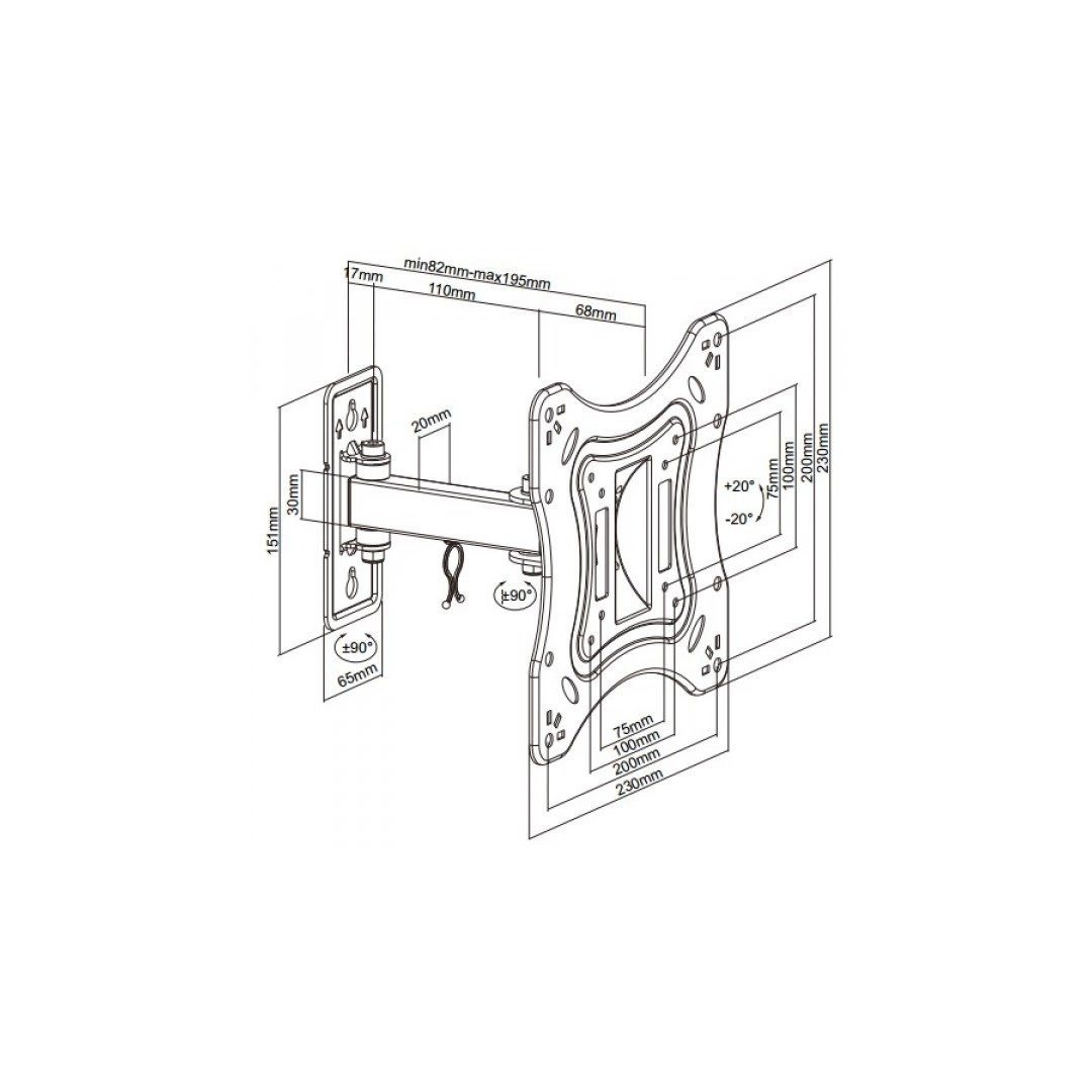 Кронштейн Brateck LPA51-221