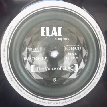 Вініловий диск LP The Voice Of ELAC (45rpm)