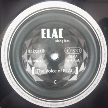 Вініловий диск LP The Voice Of ELAC (45rpm)
