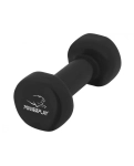 Vinyl dumbbell PowerPlay 4125 Achilles 2 kg. Black (1 pc.)