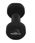 Vinyl dumbbell PowerPlay 4125 Achilles 2 kg. Black (1 pc.)
