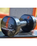 Vinyl dumbbell PowerPlay 4125 Achilles 2 kg. Black (1 pc.)