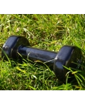 Vinyl dumbbell PowerPlay 4125 Achilles 2 kg. Black (1 pc.)
