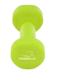 Vinyl dumbbell PowerPlay 4125 Achilles 3 kg. Green (1 pc.)
