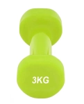 Vinyl dumbbell PowerPlay 4125 Achilles 3 kg. Green (1 pc.)