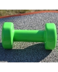Vinyl dumbbell PowerPlay 4125 Achilles 3 kg. Green (1 pc.)
