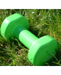 Vinyl dumbbell PowerPlay 4125 Achilles 3 kg. Green (1 pc.)