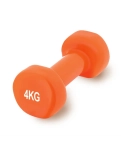 Vinyl dumbbell PowerPlay 4125 Achilles 4 kg. Orange (1 pc.)
