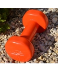Vinyl dumbbell PowerPlay 4125 Achilles 4 kg. Orange (1 pc.)