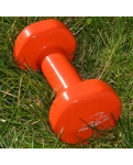 Vinyl dumbbell PowerPlay 4125 Achilles 4 kg. Orange (1 pc.)
