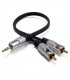 Fisual 30cm 3.5mm Jack to Phono Cable