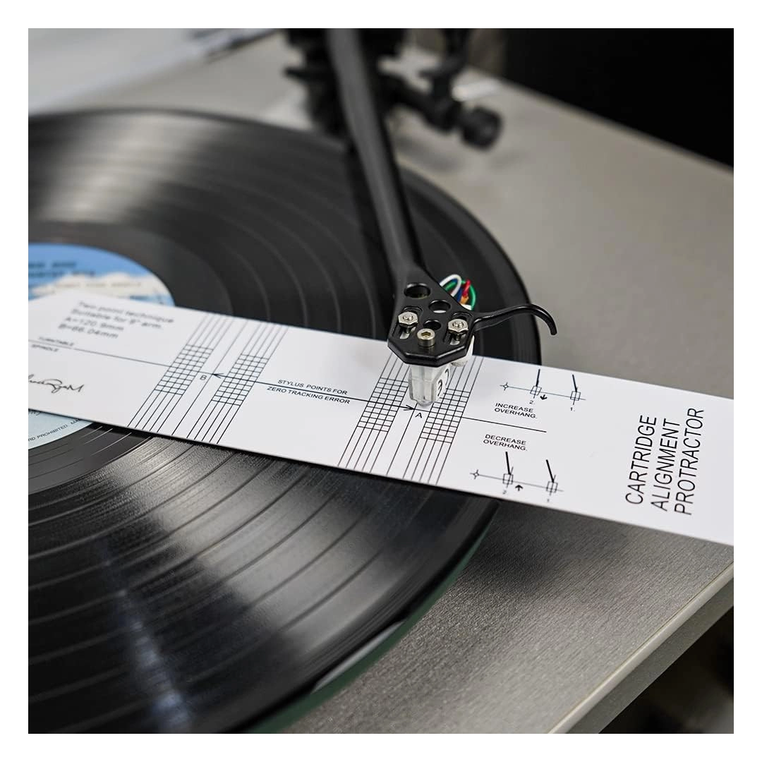 Інструмент для калібрування картриджів вінілових програвачів LP Sound Cartridge Alignment Protractor Інструмент для калібрування картриджів вінілових програвачів LP Sound Cartridge Alignment Protractor