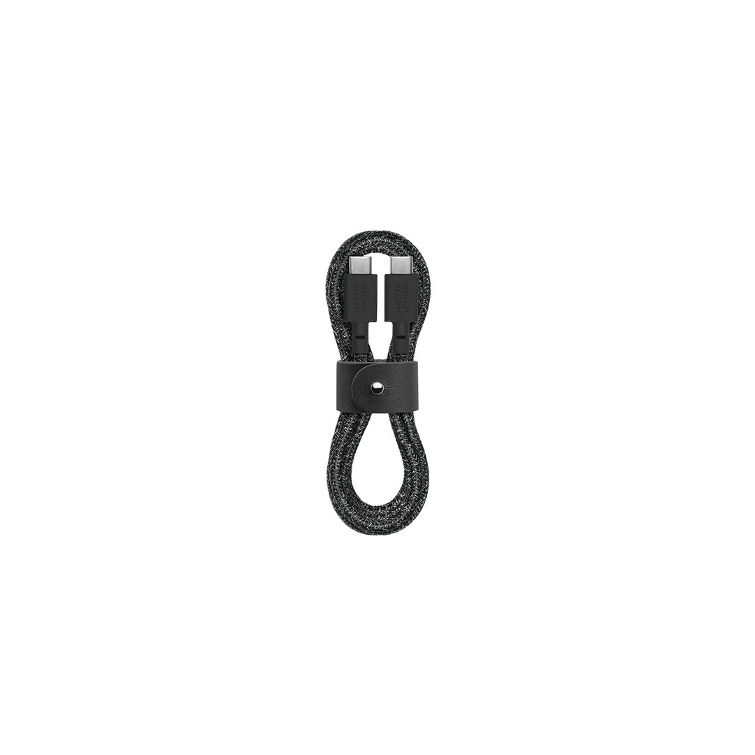 Native Union Belt Cable USB-C to USB-C Cosmos Black (1.2 m) (BELT-C-CS-BLK-2-NP)