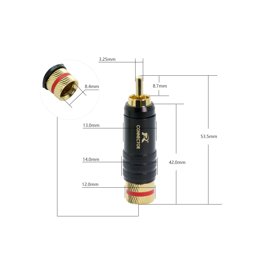 Роз'єм RCA R Connector N1008 (пара) Роз'єм RCA R Connector N1008 (пара)