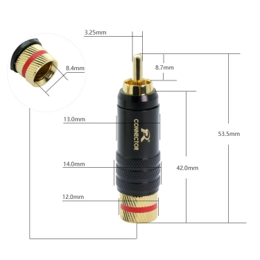 Роз'єм RCA R Connector N1008 (пара)