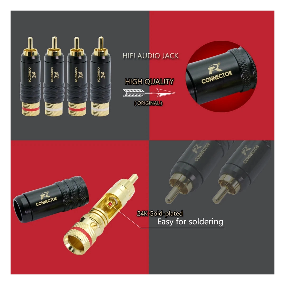 Роз'єм RCA R Connector N1008 (пара) Роз'єм RCA R Connector N1008 (пара)