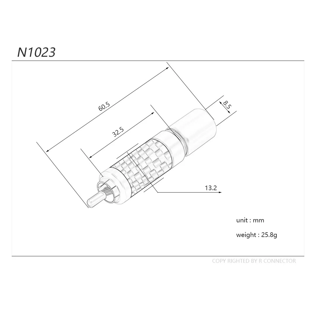 RCA роз'єм AirBase NA1023 Gold (пара)