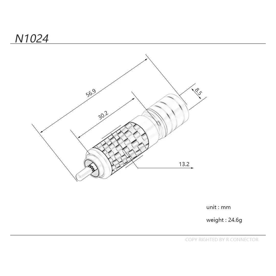 RCA роз'єм AirBase NA1024 Silver Gold (пара)