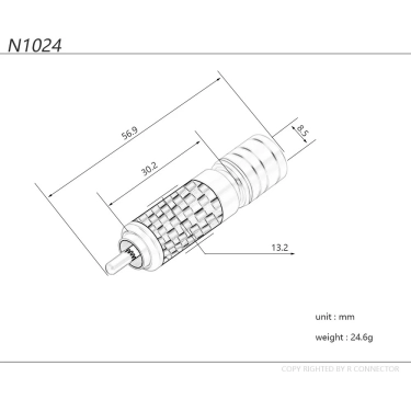 RCA роз'єм AirBase NA1024 Silver Gold (пара)