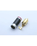 RCA разъем AirBase NA1027 Silver Gold (пара)