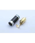 RCA разъем AirBase NA1027 Silver Gold (пара)