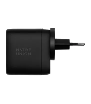Зарядний пристрій Native Union Fast GaN Charger PD 67W Dual USB-C Port Black (FAST-PD67-BLK-INT)