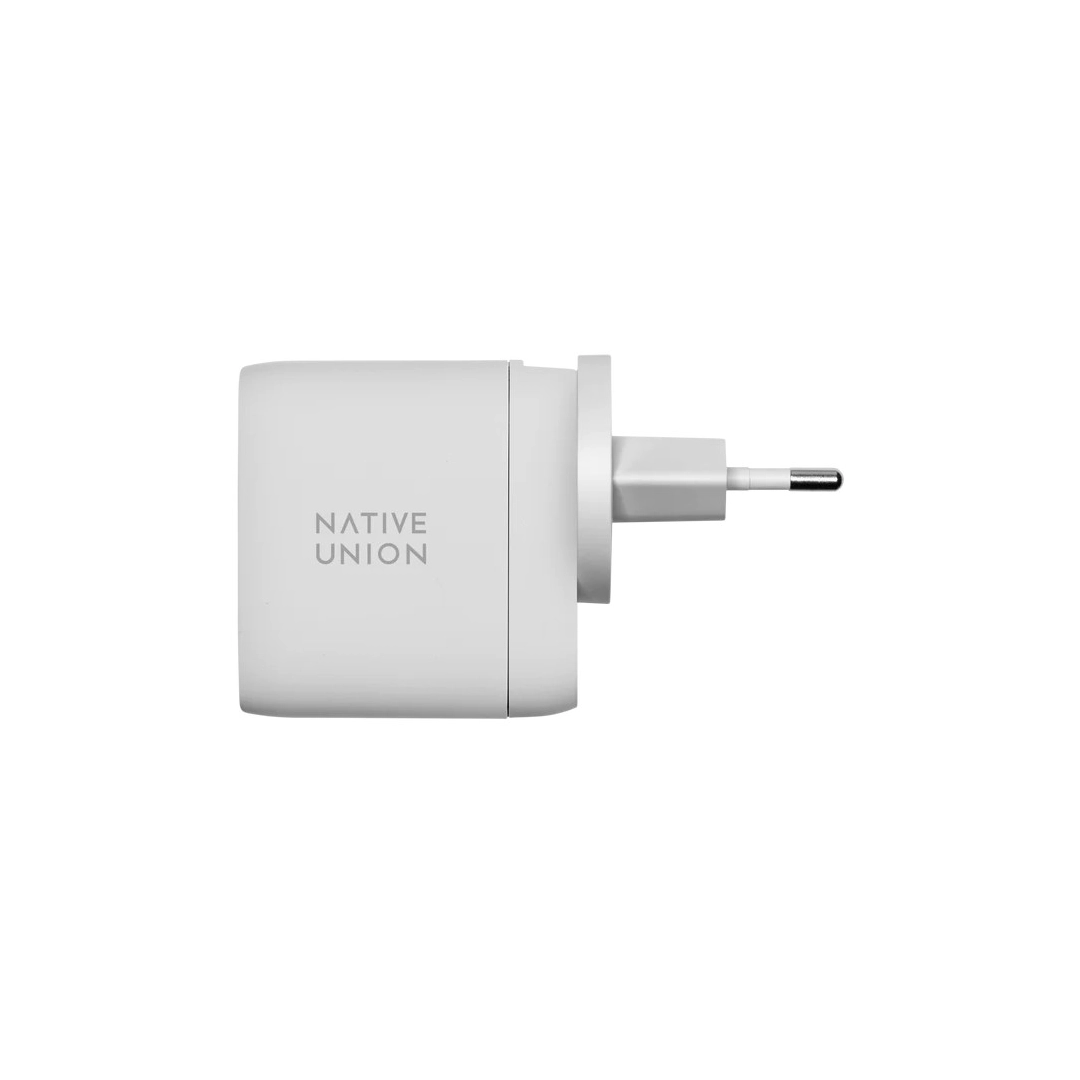 Зарядний пристрій Native Union Fast GaN Charger PD 67W Dual USB-C Port White (FAST-PD67-WHT-INT)