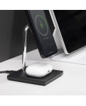 Магнітний бездротовий зарядний пристрій Native Union Snap 2-in-1 Magnetic Wireless Charger Black (SNAP-2IN1-WL-BLK)