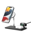 Магнітний бездротовий зарядний пристрій Native Union Snap 3-in-1 Magnetic Wireless Charger Black (SNAP-3IN1-BLK-EU)