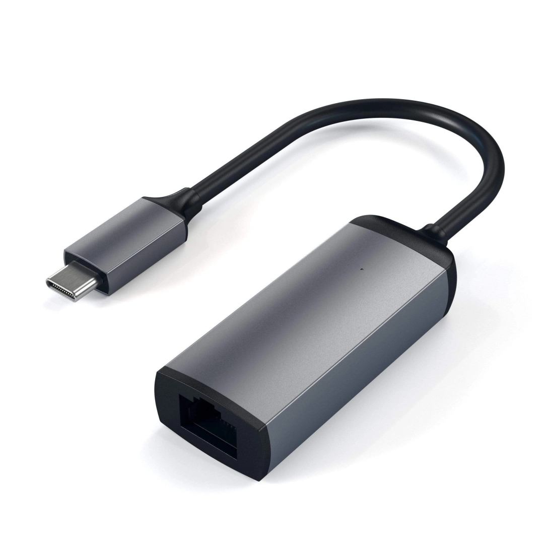 Адаптер Satechi Aluminum Type-C Ethernet Adapter Space Gray (ST-TCENM)