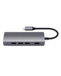 Адаптер Satechi Aluminum Type-C Slim Multi-Port Adapter 4K V2 Space Gray (ST-SCMA2M)