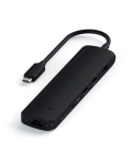 Адаптер Satechi Aluminum Type-C Slim Multi-Port with Ethernet Adapter Black (ST-UCSMA3K)