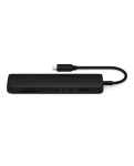 Адаптер Satechi Aluminum Type-C Slim Multi-Port with Ethernet Adapter Black (ST-UCSMA3K)